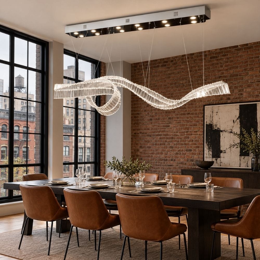 Sevya Kitchen Island Crystal Chandelier Modern Chandelier