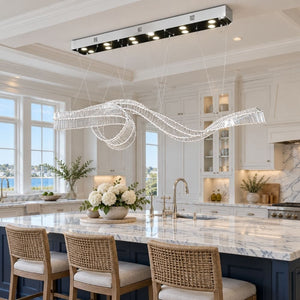 Sevya Kitchen Island Crystal Chandelier Modern Chandelier