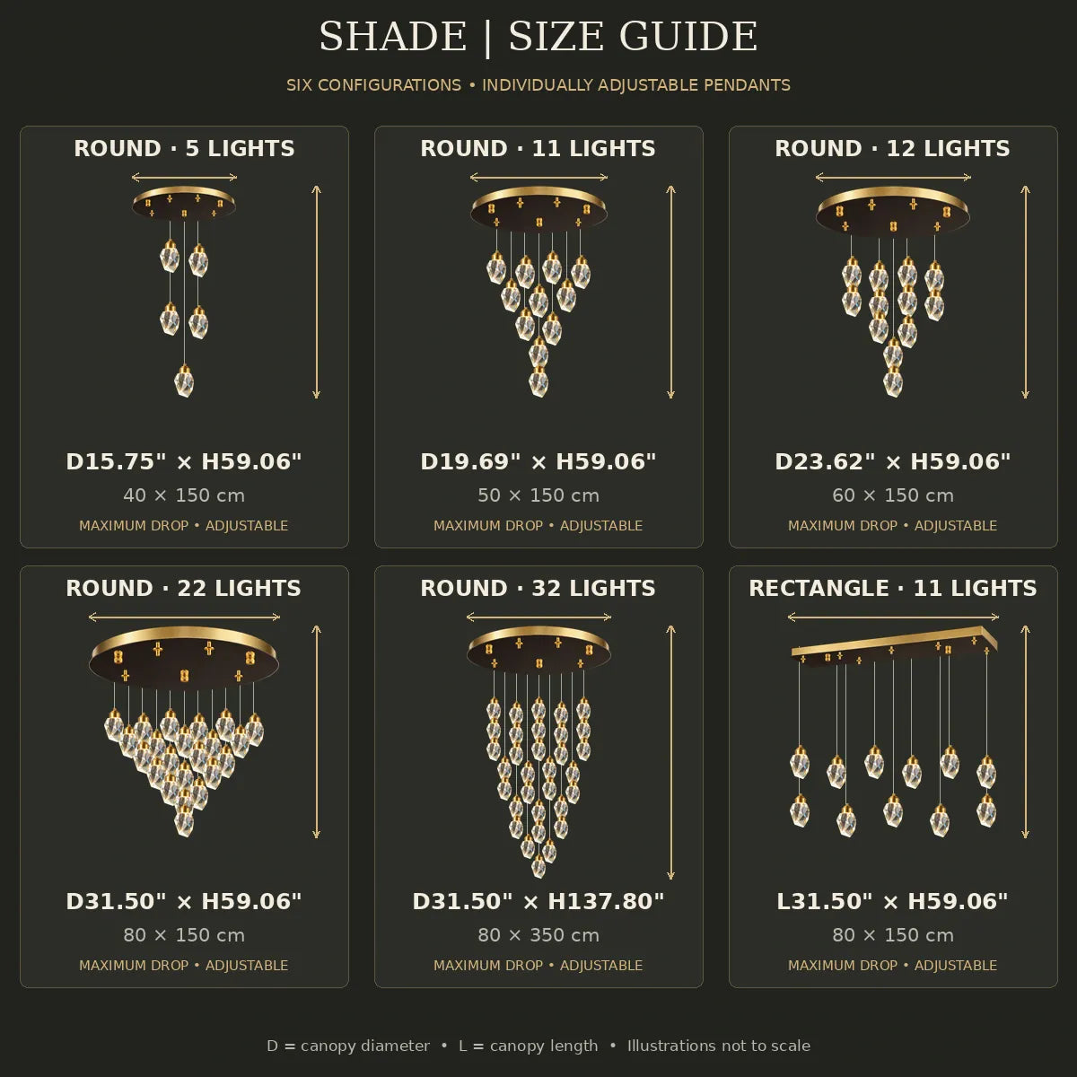 Shade Crystal Stone Chandelier Modern Chandelier