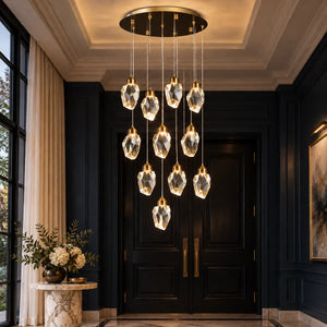 Shade Crystal Stone Chandelier Modern Chandelier