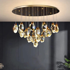 Shade Crystal Stone Chandelier Modern Chandelier