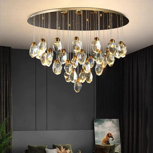 Shade Crystal Stone Chandelier Modern Chandelier