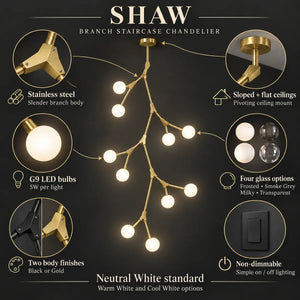 Shaw Branch Staircase Chandelier Modern Chandelier