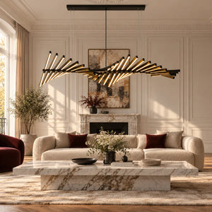 Skye Linear Contemporary Chandelier Modern Chandelier