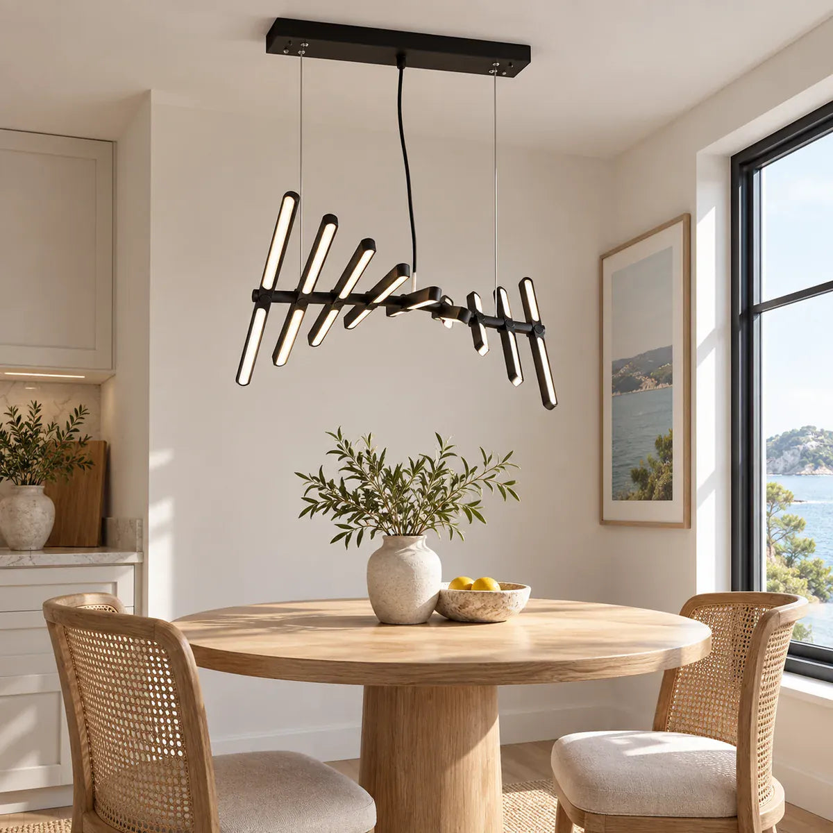 Skye Linear Contemporary Chandelier Modern Chandelier