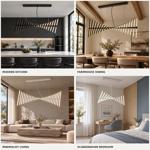 Skye Linear Contemporary Chandelier Modern Chandelier
