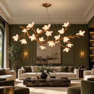 Solis Rustic Flower Branch Chandelier Modern Chandelier