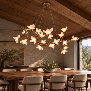 Solis Rustic Flower Branch Chandelier Modern Chandelier