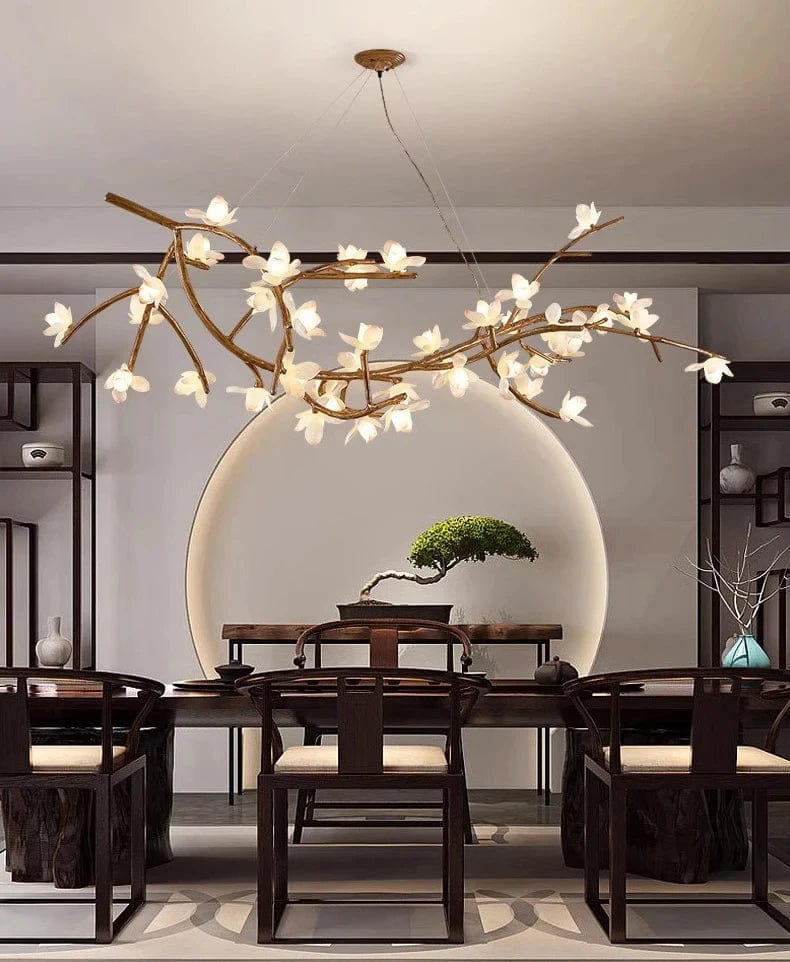 Solis Rustic Flower Branch Chandelier Modern Chandelier