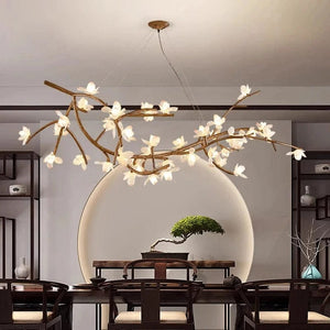 Solis Rustic Flower Branch Chandelier Modern Chandelier