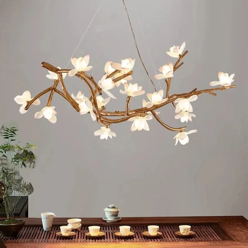 Solis Rustic Flower Branch Chandelier Modern Chandelier