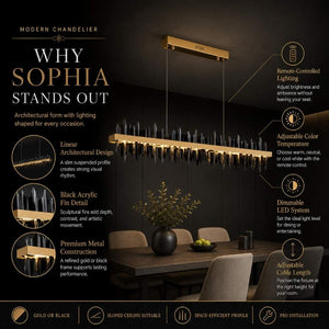 Sophia Minimalist Dining Room Chandelier Modern Chandelier