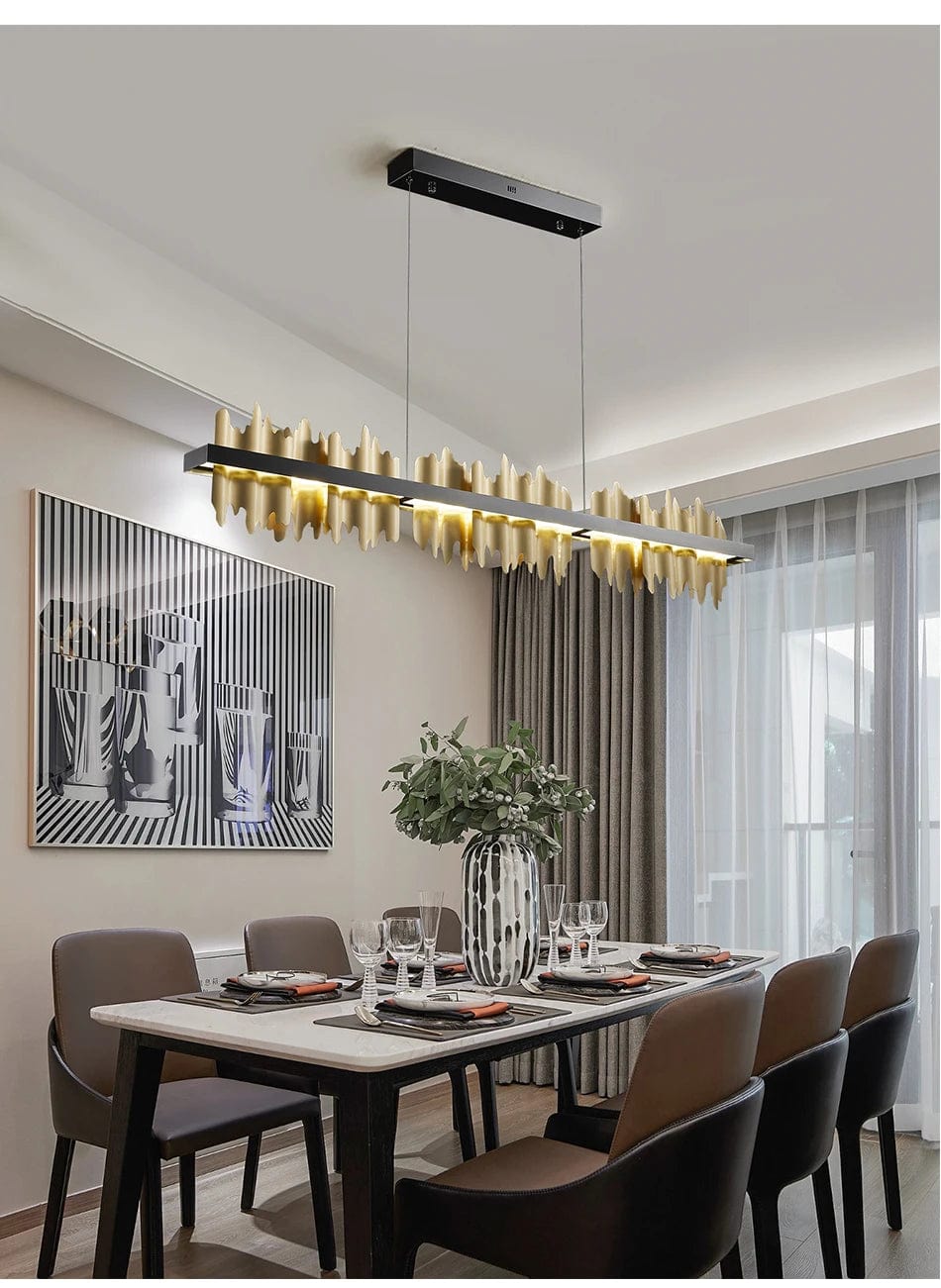 Sophia Minimalist Dining Room Chandelier in Black