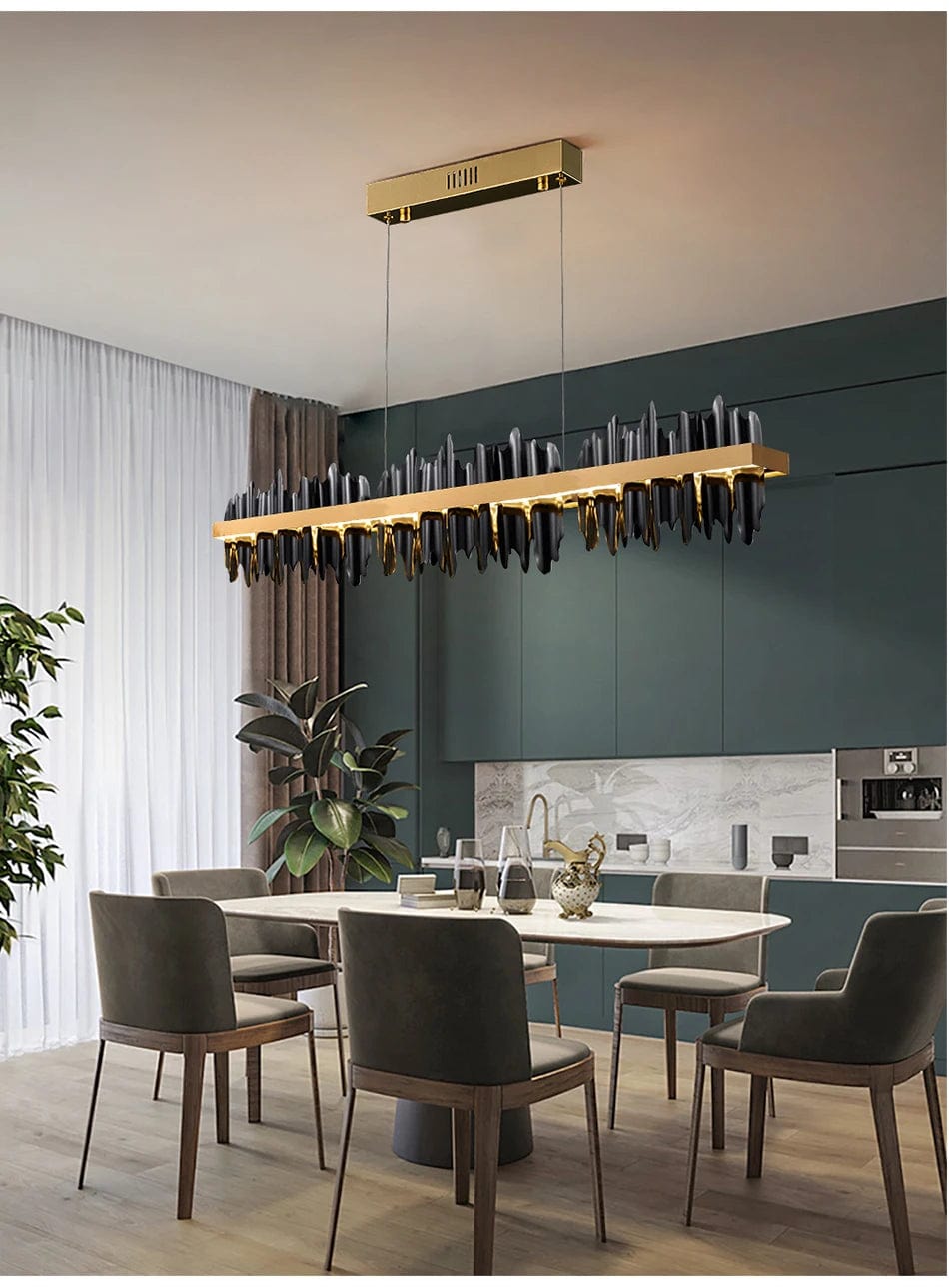 Sophia Minimalist Dining Room Chandelier in Gold