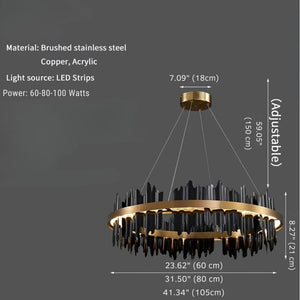 Sophia Modern Round Chandelier Modern Chandelier