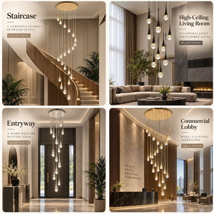 Soul Crystal Staircase Chandelier Modern Chandelier