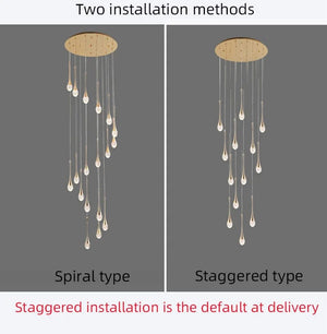 Soul Crystal Staircase Chandelier Modern Chandelier