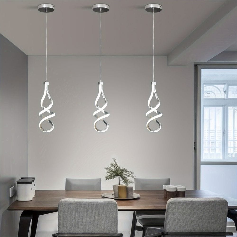 Spiral Kitchen Pendant Light Fixture Modern Chandelier