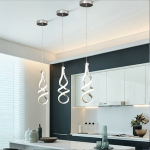 Spiral Kitchen Pendant Light Fixture Modern Chandelier