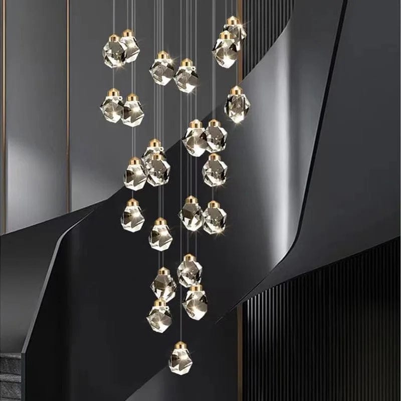 Stone Crystal Staircase Chandelier Modern Chandelier