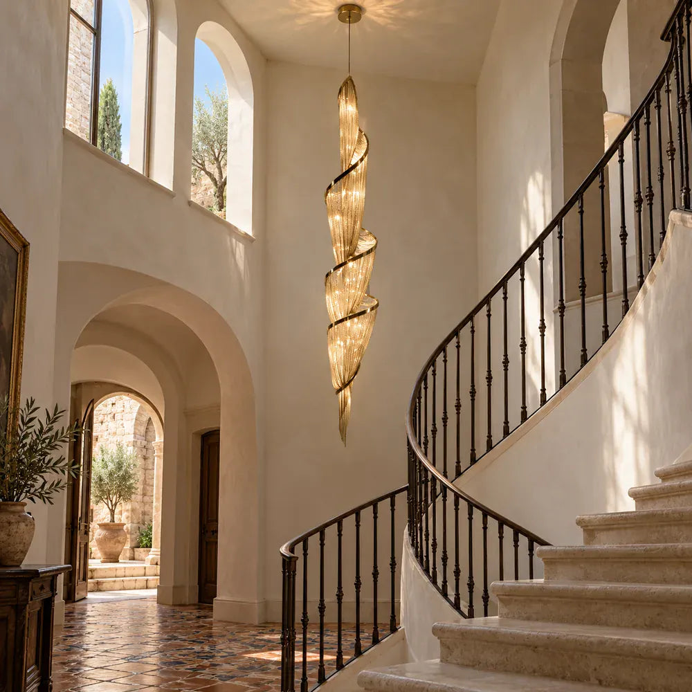 Storm Modern Long Chain Chandelier Modern Chandelier
