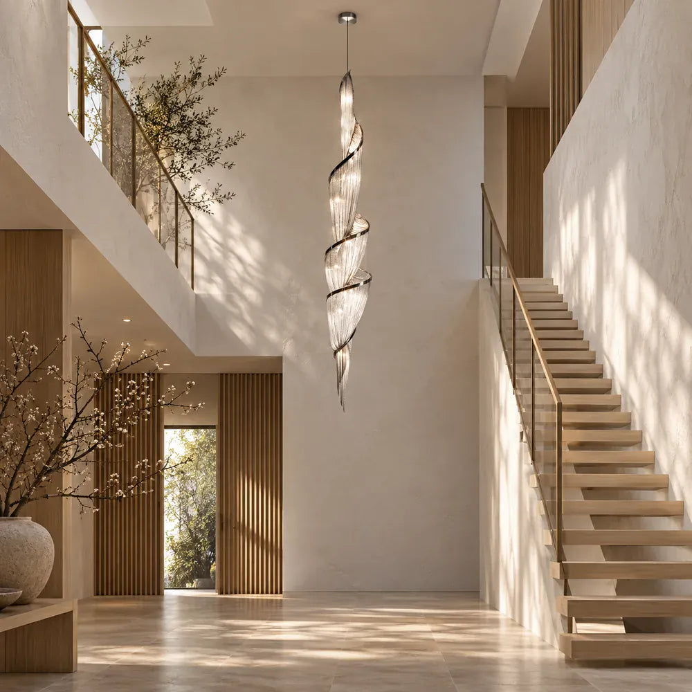 Storm Modern Long Chain Chandelier Modern Chandelier