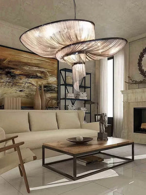 Storm Modern Long Chain Chandelier Modern Chandelier