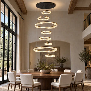 Sue Modern Ring Staircase Chandelier Modern Chandelier