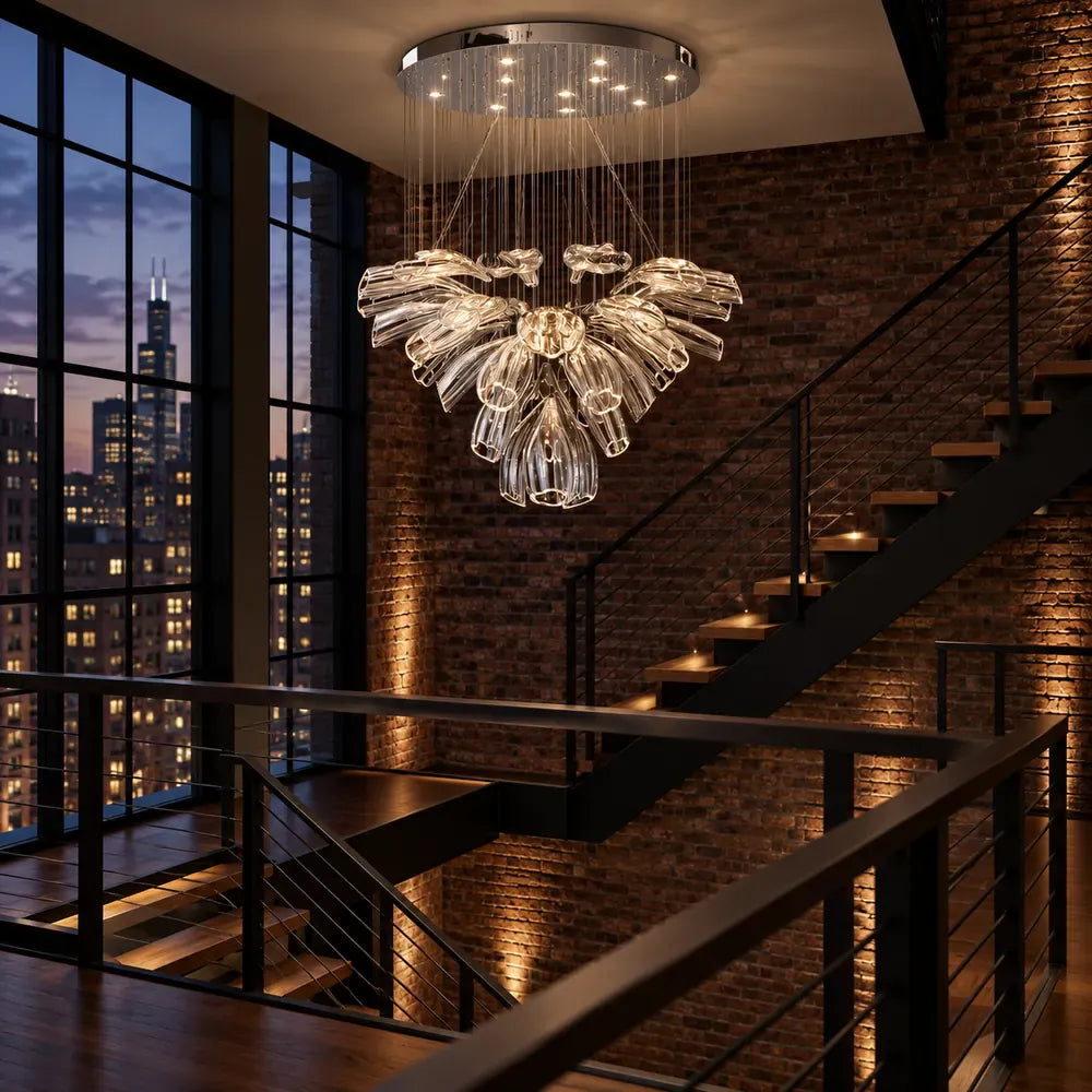 Tanju Modern Art Glass Chandelier Modern Chandelier