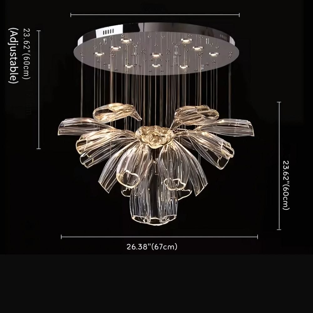 Tanju Modern Art Glass Chandelier Modern Chandelier