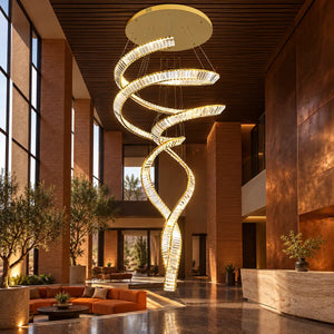 Tara Crystal Staircase Chandelier Modern Chandelier