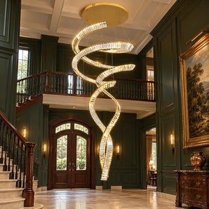 Tara Crystal Staircase Chandelier Modern Chandelier