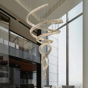 Tara Crystal Staircase Chandelier Modern Chandelier