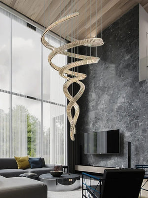 Tara Crystal Staircase Chandelier Modern Chandelier