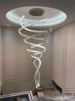 Tara Crystal Staircase Chandelier Modern Chandelier