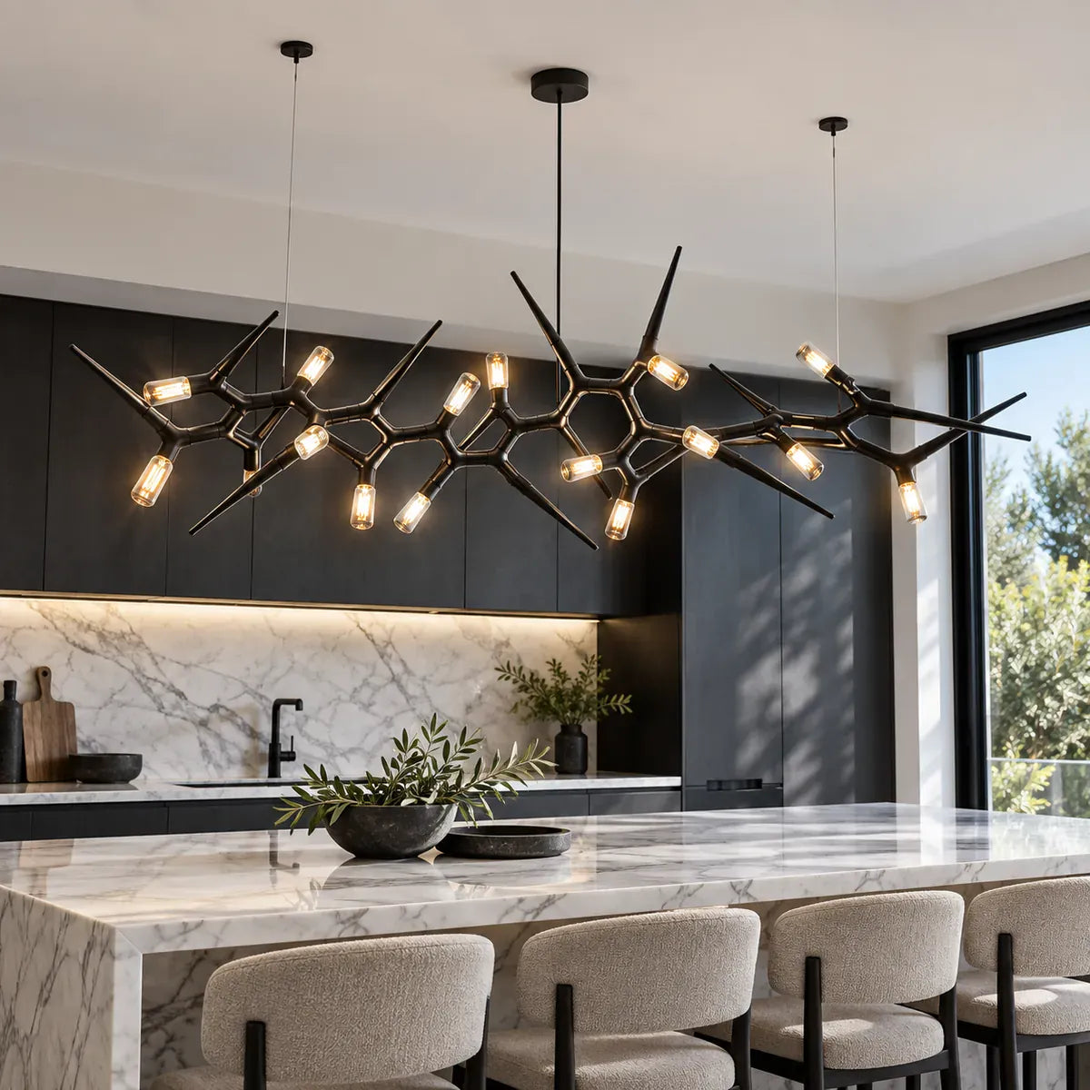 Terra Sputnik Dining Room Chandelier Modern Chandelier