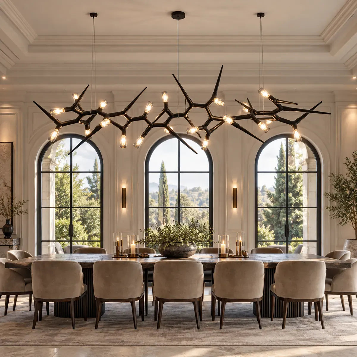 Terra Sputnik Dining Room Chandelier L122.0" (310 cm) / Warm White 3000K Modern Chandelier