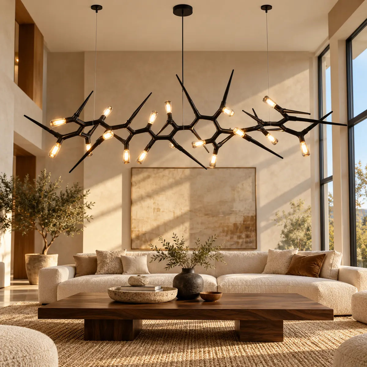 Terra Sputnik Dining Room Chandelier L72.8" (185 cm) / Warm White 3000K Modern Chandelier
