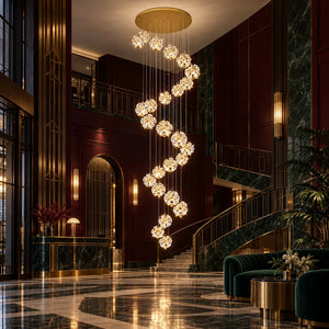 Tess Foyer Staircase Chandelier Modern Chandelier
