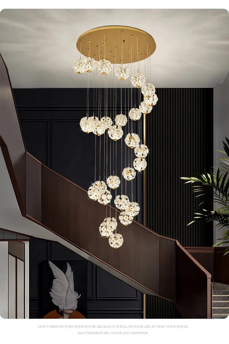 Tess Foyer Staircase Chandelier Modern Chandelier