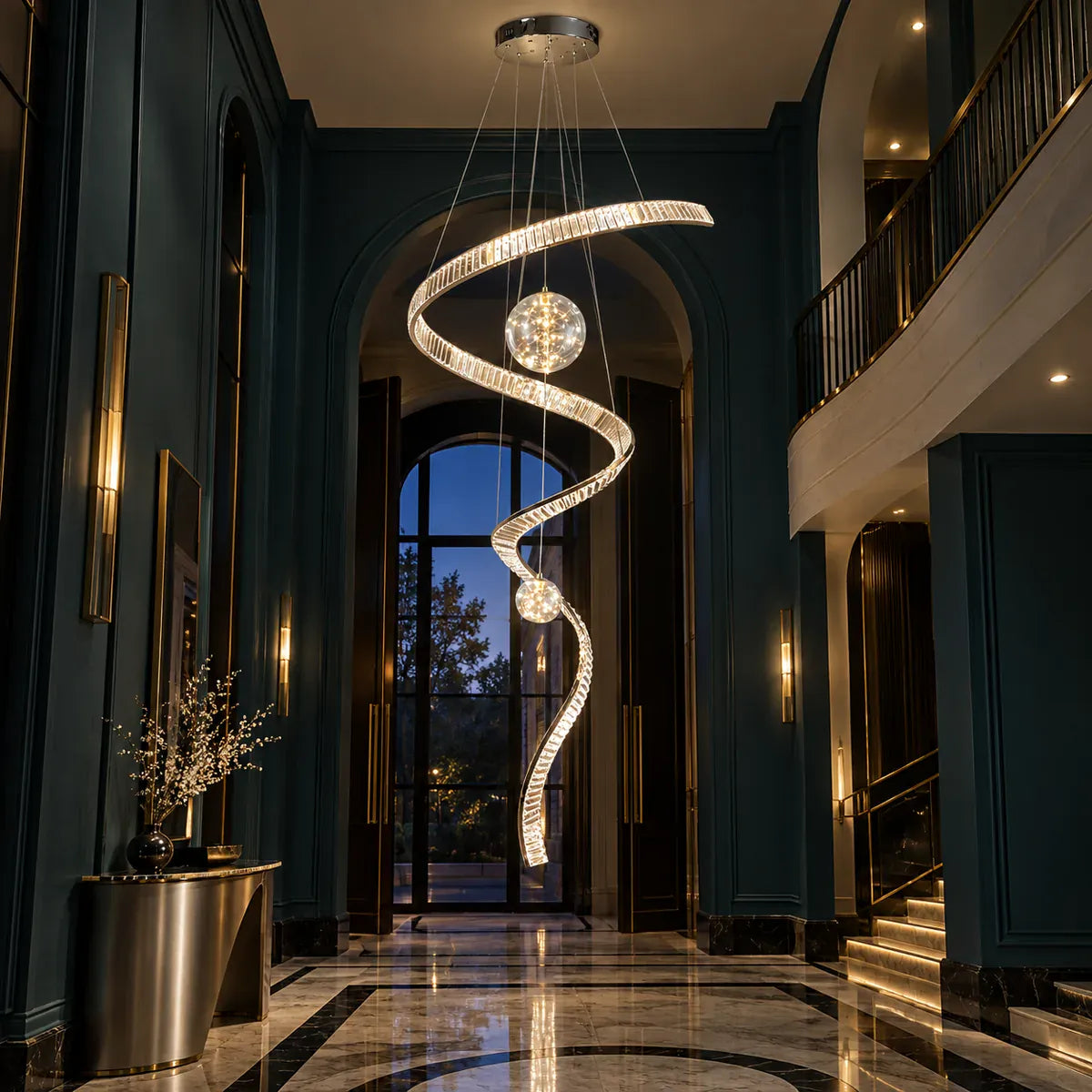Thea Contemporary Crystal Chandelier Modern Chandelier