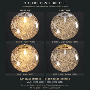 Tia Multi Globe Pendant Chandelier Modern Chandelier