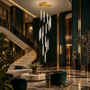 Tide Contemporary Staircase Chandelier Modern Chandelier