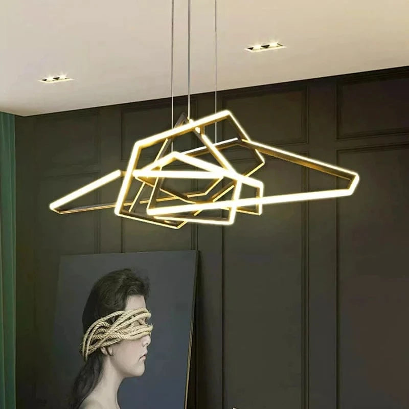 Tina Led Geometric Chandelier Modern Chandelier