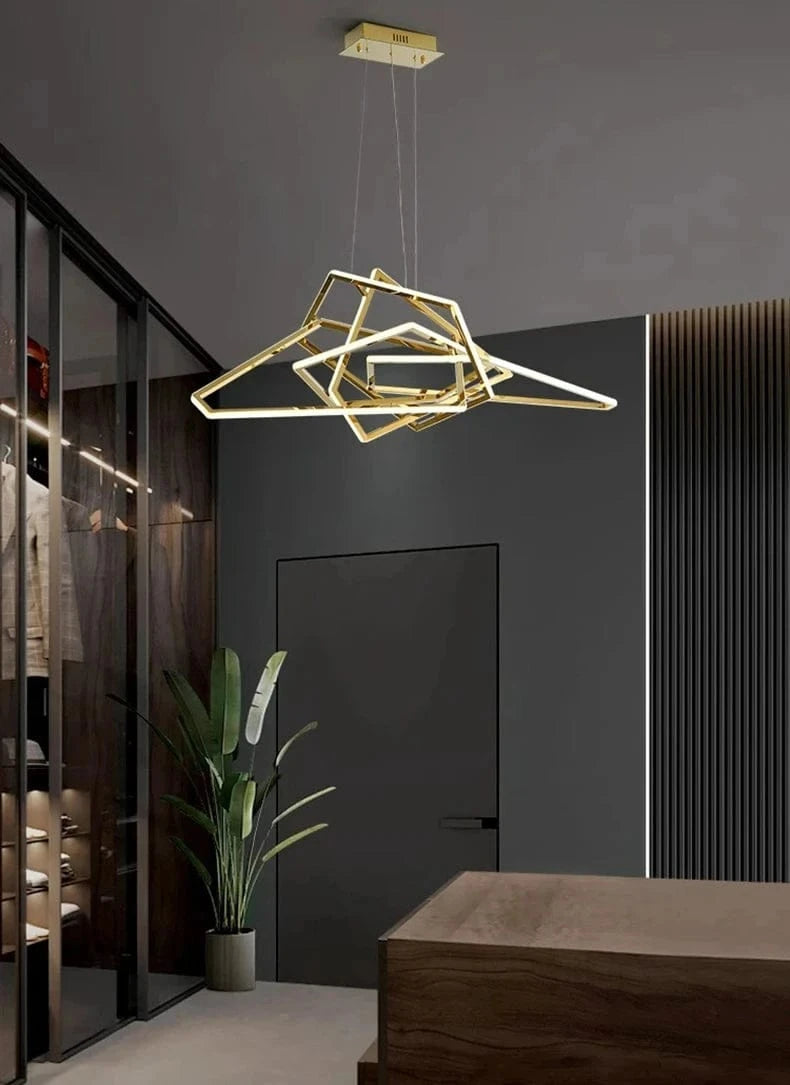 Tina Led Geometric Chandelier Modern Chandelier