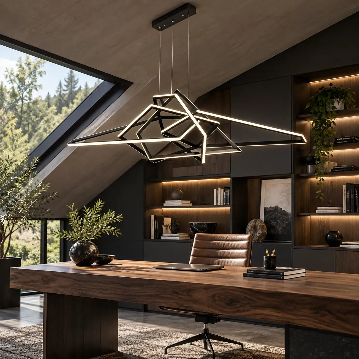 Tina Led Geometric Chandelier Modern Chandelier