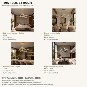 Tina Led Geometric Chandelier Modern Chandelier