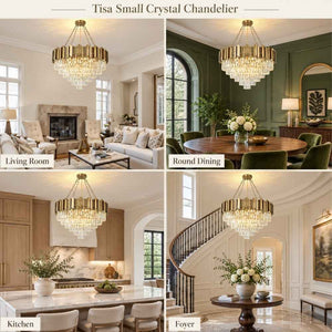 Tisa Small Crystal Chandelier Modern Chandelier