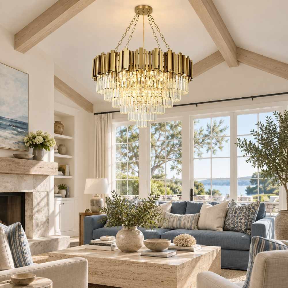 Tisa Small Crystal Chandelier Modern Chandelier