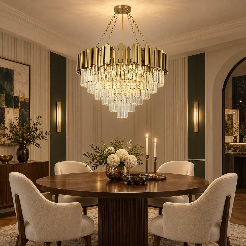 Tisa Small Crystal Chandelier Modern Chandelier